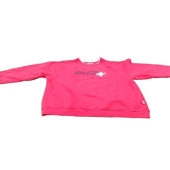 Coca-Cola Polar Bear Embroidered Red Unisex Pullover Sweatshirt XL - Picture 6 of 8